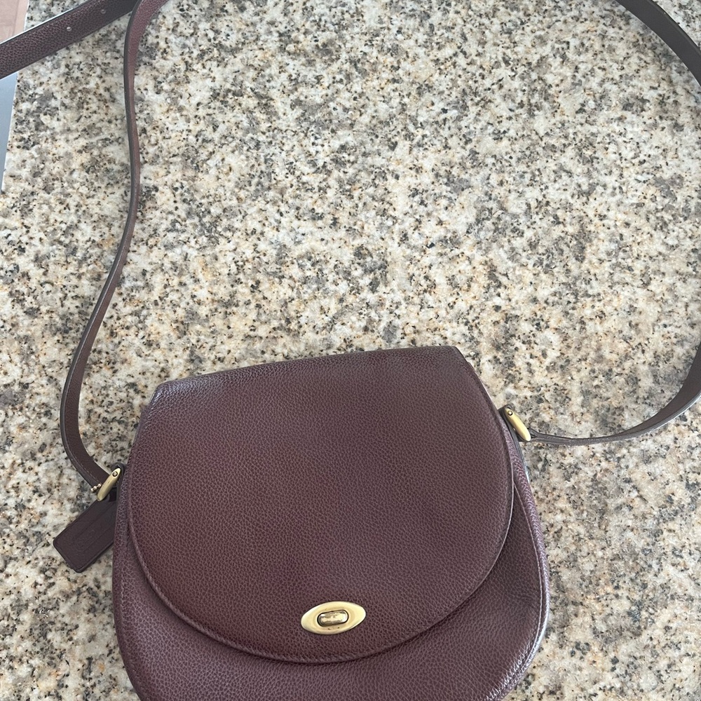 Vintage COACH 4401 Color block Leather Madison Carlyle Italy Crossbody